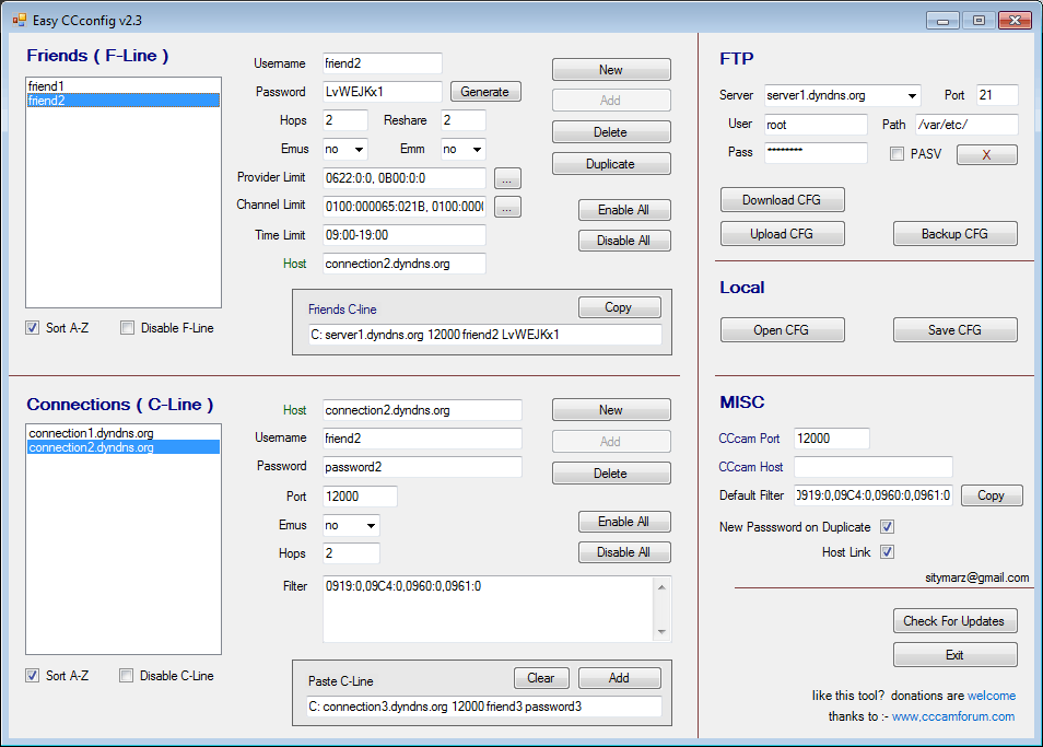 Cccam C Line Manager